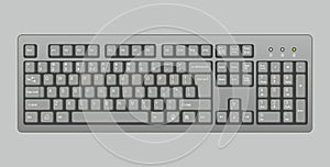 Ð¡omputer keyboard. vector illustration