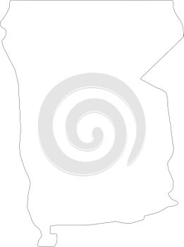 Omusati Namibia outline map
