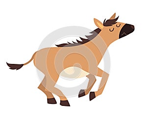 Onager icon vector illustration. Cartoon style