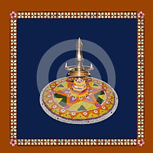 Onam flower decoration