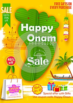 Onam Sadya sale background