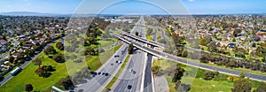 Onash Freeway and Wellington Road interchange.