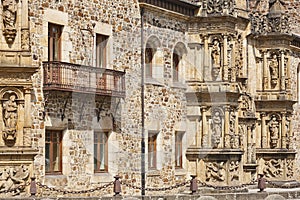 Onati university facade. Reinassence plateresque period. Euskadi, Spain