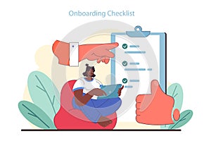 Onboarding Checklist concept. Streamlined task completion