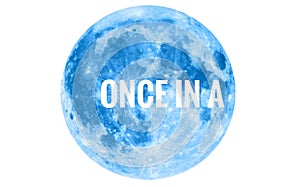 Once in a Blue Moon Abstract Background Illustration