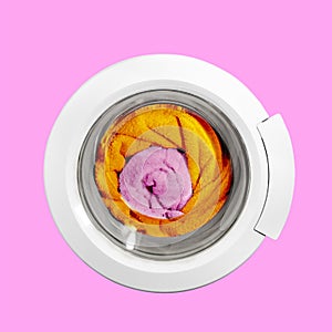 Ð¡onceptual image of a washing machine