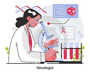 Oncologist. Cancer disease, oncology modern diagnostic and treatment