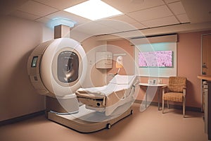 Oncology Care with Radiation Therapy Machine. AI