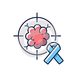 Oncology department RGB color icon