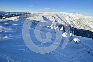 Ondrejska Hola in Low Tatras mountains from Raztocka Hola