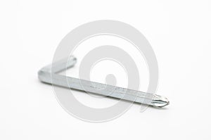 one allen key on white background, selective focus