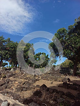 one of the ancient cemeteries in Indonesia photo