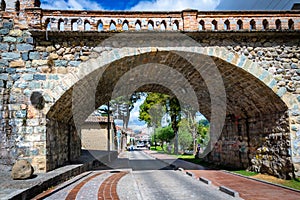 Old Broken Bridge in Cuenca, Ecuador. photo