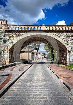 Old Broken Bridge in Cuenca, Ecuador. photo