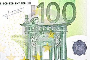 One banknote 100 euro