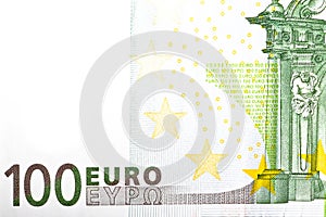 One banknote 100 euro