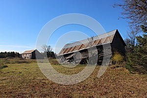 An Old Barn that Fell Down.