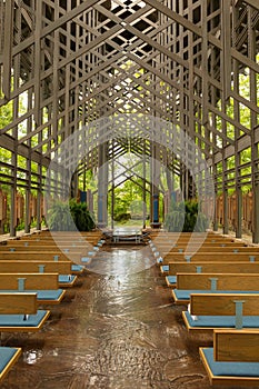 One of the best religious buildings is the Thorncrown Chapel. A chapel in forest reserve in Arkansas
