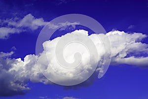 One Big cloud isolated in the
