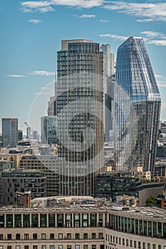 One Blackfriars  glass tower, Seen from London Eye, England photo