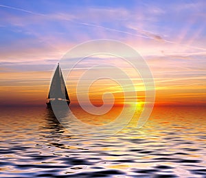 Sailing to the sunset