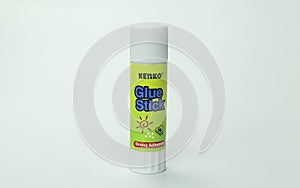 One bottle of glue stick on a white background
