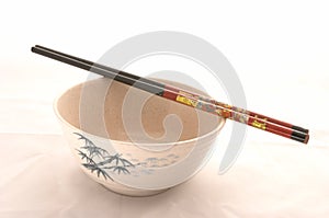 One Bowl with Pretty Chopsticks