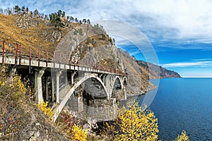 One of the bridges on Circum-Baikal Railway