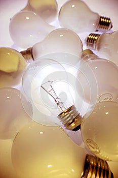 One bright light-bulb