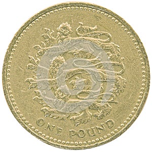 One british pound.