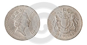 One british pound coin