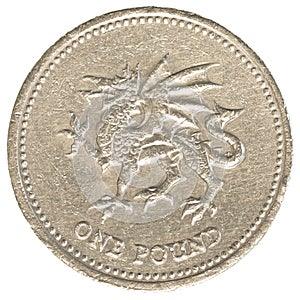 One british Pound coin