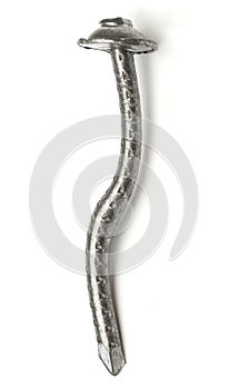 One broken steel nail