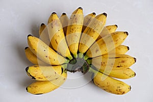 One bunch of bananas. Isolated on white