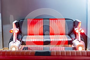 one cadillac car alike sofa