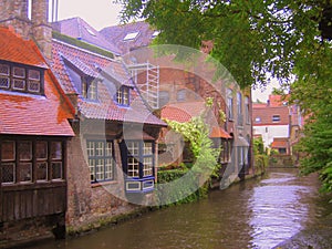 One of the canals in Bruges, Belgium