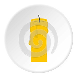 One candle icon circle