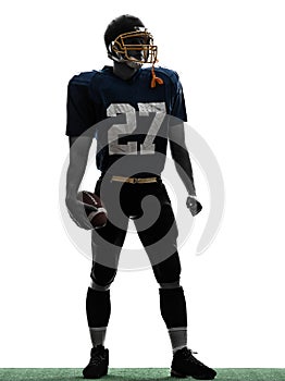 Quarterback american football player man standing silhouette photo