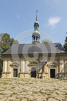 One of the chapels on the Kalwaria paths in the Marian-Passion s