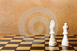 One chess king dominating another