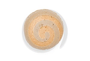 French macaron isolated on white