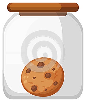 One chocolatechip cookie in the jar