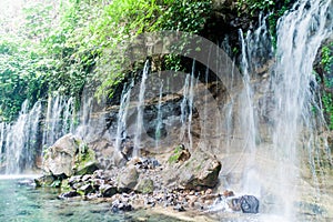 One of Chorros de la Calera, set of waterfalls near Juayua village, El Salvad photo