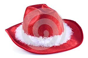 One christmas time cowboy hat.