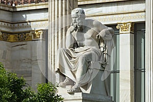 One classic statue of Socrates