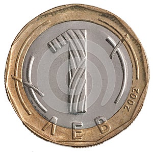 One coin Bulgarian lev