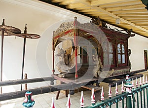 One corner of the Jogjakarta palace. Kraton Jogja is the residence of the kings of Jogja which is now also a tourist destination.