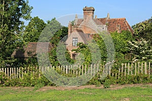 One of the cottages at Sissinghurst Castle in Kent in England in the summer.