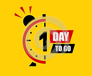One day icons to go last countdown icon. Days go sale price offer promo deal timer, day only â€“ for stock