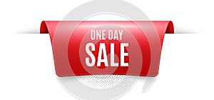 One day Sale. Special offer price sign. Vector